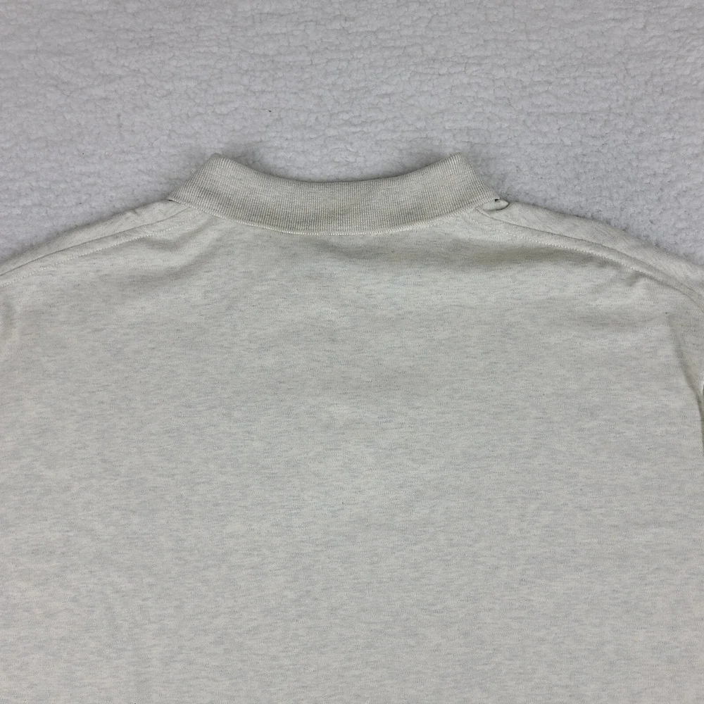 Polo Ralph Lauren Polo Shirt Mens Large Beige‎ 100% Cotton Performance Vintage